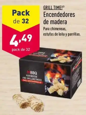 ALDI Grill Time Encendedores de madera oferta