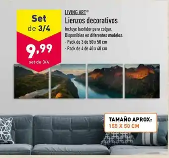 ALDI Living Art Lienzos decorativos oferta
