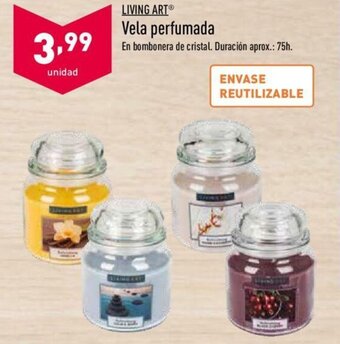 ALDI Living Art Vela perfumada oferta