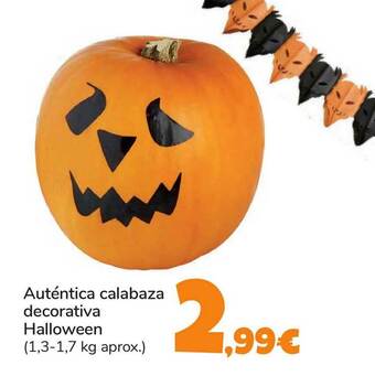 Carrefour Auténtica Calabaza Decorativa Halloween oferta