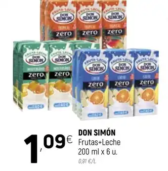 Coviran Don Simón Frutas+leche 200ml x 6u oferta