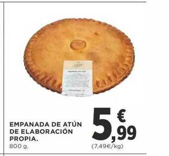 Supercor Empanada De Atún De Elaboración Propia 800g oferta