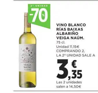 Supercor Exprés 2a Unidad -70% Vino Blanco Rías Baixas Albariño Veiga Naúm oferta