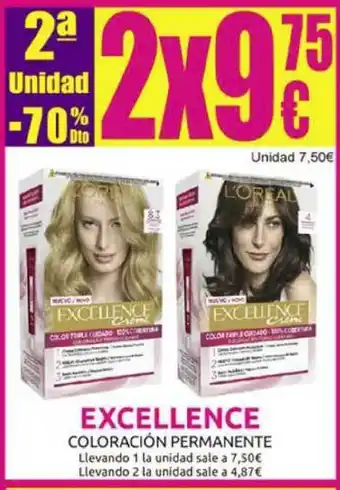 Muchas Perfumerías 2a Unidad -70% Dto Excelence Coloración Permanente oferta
