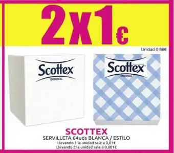 Muchas Perfumerías Scottex Servilleta 64 Uds Blanca Estilo oferta