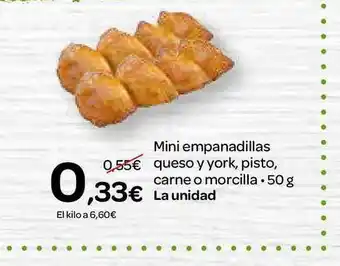 Dialprix Mini Empanadillas Queso Y York Pisto Carne O Morcilla oferta
