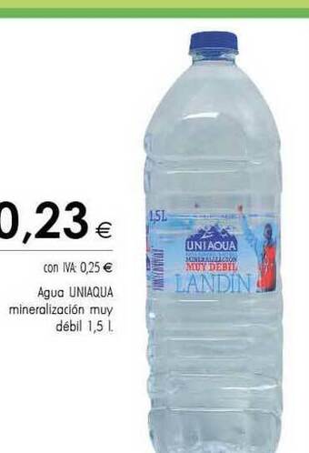 Cash Ifa Agua Uniaqua Mineralizacion Muy Débil oferta