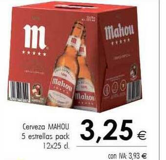 Cash Ifa Cerveza Mahou 5 Estrellas 12x25cl oferta