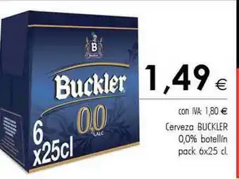 Cash Ifa Cerveza Buckler 0.0% Botellín Pack 6 oferta
