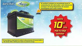 Aurgi Baterías Aurgi oferta