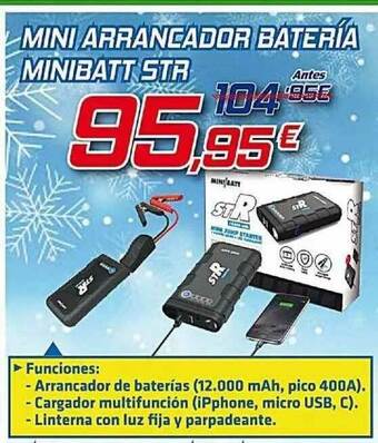 Aurgi Mini Arrancador Batería Minibatt Str oferta