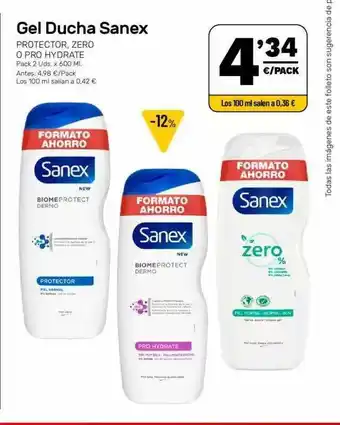 AhorraMas Gel Ducha Sanex oferta