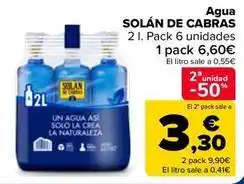 Carrefour Solán de cabras - agua oferta