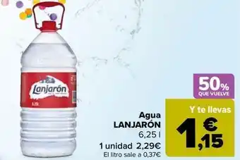 Carrefour Lanjarón - agua oferta