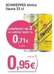 Keisy Schweppes - tonica llauna oferta