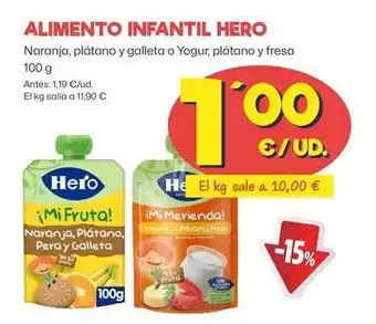 AhorraMas Hero - alimento infantil oferta