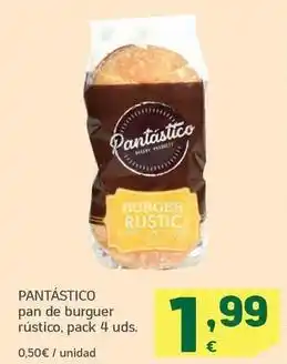 HiperDino Pantastico - pan de burguer rustico oferta