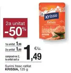 BonpreuEsclat Krissia - surimi fresc ratllat oferta