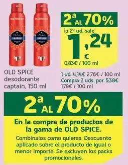 HiperDino Old spice - desodorante captain oferta