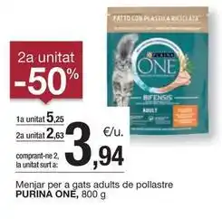 BonpreuEsclat Purina one - menjar per a gats adults de pollastre oferta