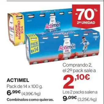 Hipercor ACTIMEL oferta