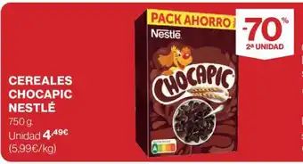 Hipercor CEREALES CHOCAPIC NESTLÉ oferta