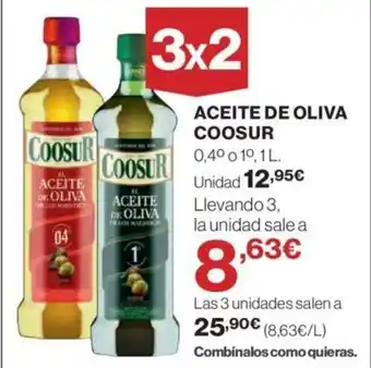 Hipercor ACEITE DE OLIVA COOSUR oferta