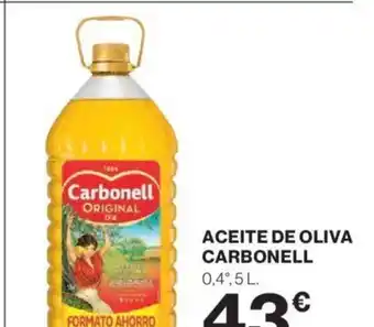 Hipercor ACEITE DE OLIVA CARBONELL oferta