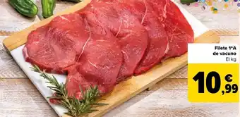 Carrefour Filete 1ªa de vacuno oferta