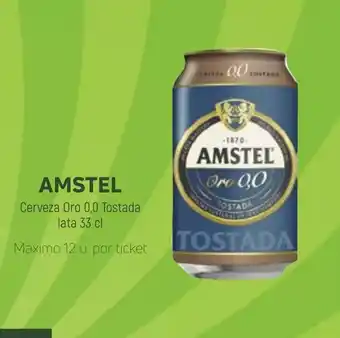 Coviran Amstel Cerveza Oro 0,0 Tostada lata 33cl oferta