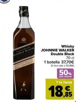 Carrefour Johnnie walker - whisky double black oferta