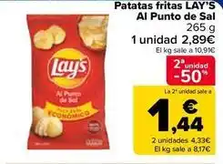 Carrefour Lay’s - patatas fritas al punto de sal oferta