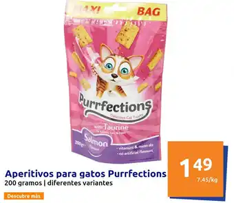 Action Aperitivos para gatos Purrfections oferta