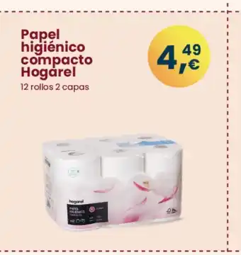 Clarel Papel higiénico compacto Hogȧrel oferta