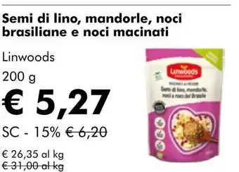 NaturaSí Semi di lino, mandorle, noci brasiliane e noci macinati oferta