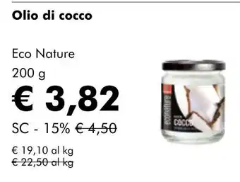 NaturaSí Olio di cocco oferta