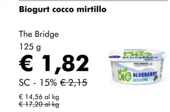 NaturaSí Biogurt cocco mirtillo oferta