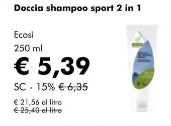 NaturaSí Doccia shampoo sport 2 in 1 oferta