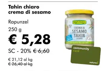 NaturaSí Tahin chiaro crema di sesamo oferta