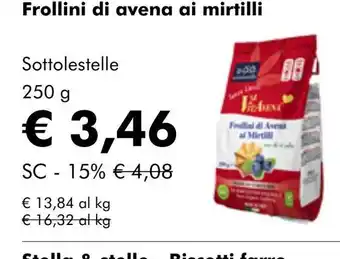 NaturaSí Frollini di avena ai mirtilli oferta