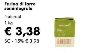 NaturaSí Farina di farro semintegrale oferta