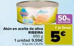 Carrefour Ribeira - atún en aceite de oliva oferta