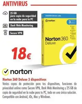 Zbitt Norton 360 Deluxe 3 dispositivos oferta