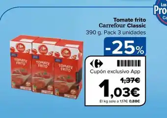 Carrefour Tomate frito Carrefour Classic oferta