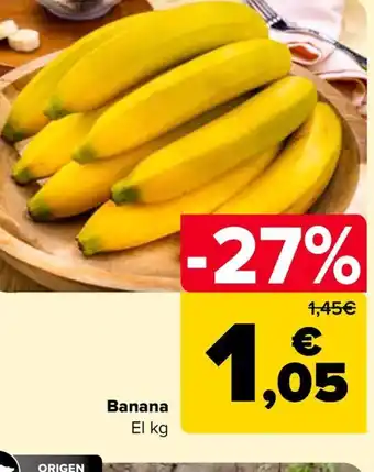 Carrefour Banana El kg oferta