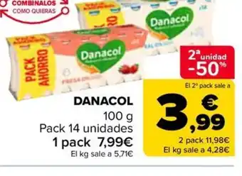 Carrefour DANACOL 100 g oferta