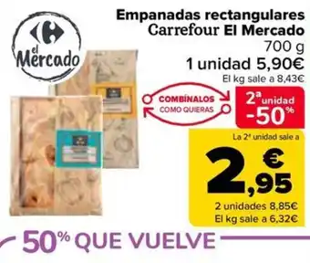 Carrefour Empanadas rectangulares Carrefour El Mercado oferta