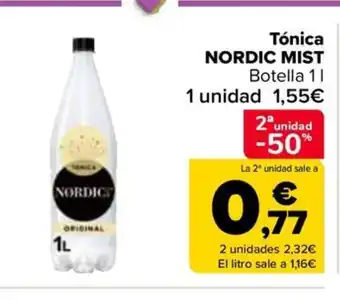 Carrefour Tónica NORDIC MIST oferta