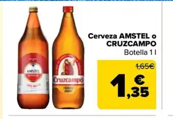 Carrefour Cerveza AMSTEL O CRUZCAMPO oferta