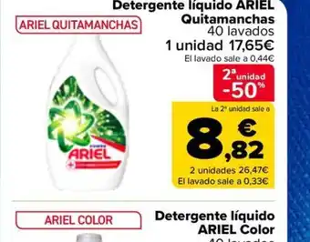 Carrefour Detergente líquido ARIEL Quitamanchas oferta